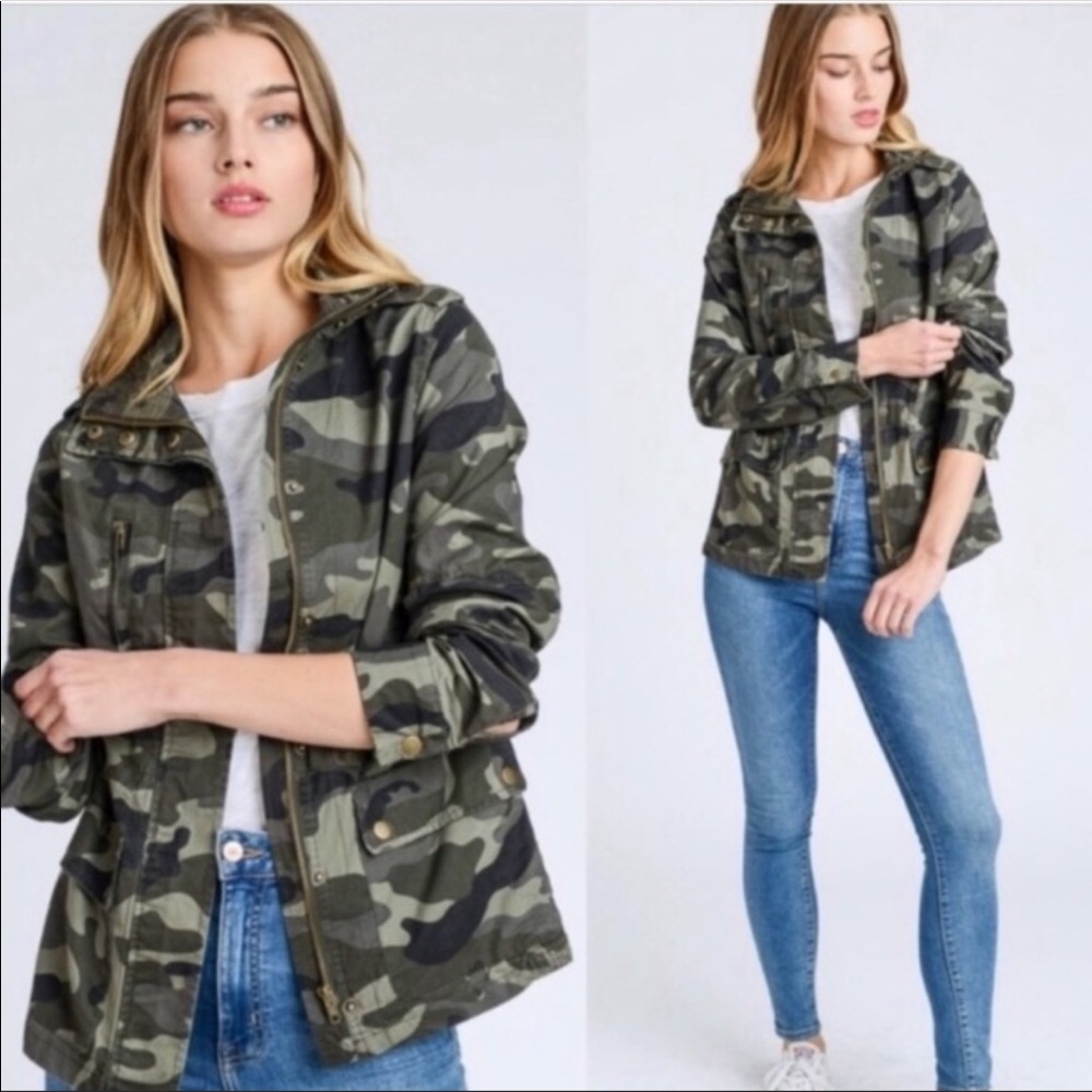 Nordstrom love tree Camo Anorak Jacket